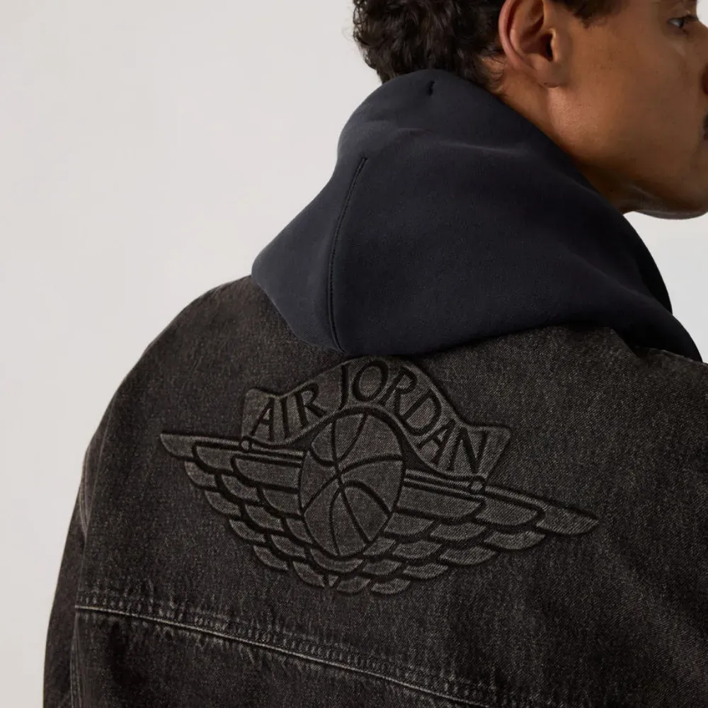 Levi's x Air Jordan Jaqueta Type III Trucker Black Wash - Droper