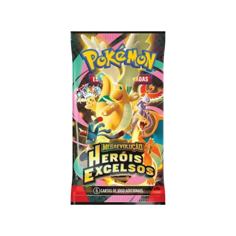 Blister Pokémon TCG Quadruplo Megaevolução 2.5 Heróis Excelsos