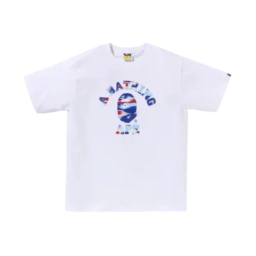 Camiseta A Bathing Ape Bape Screen Camo College White Blue