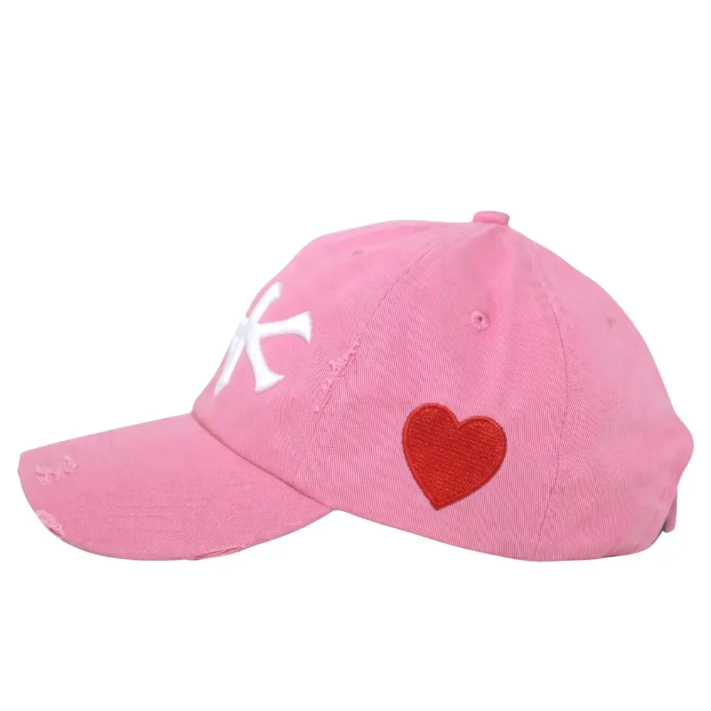 Boné oMA Studios NY Valentines Distressed Pink - Droper