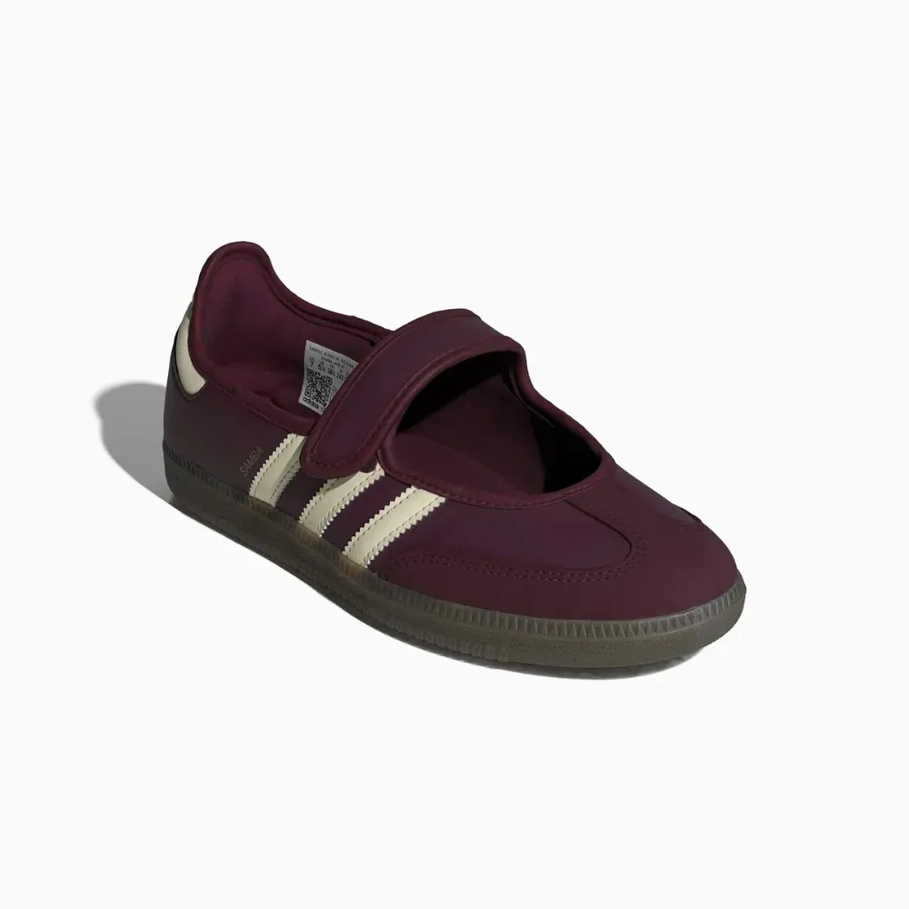 adidas Samba Jane Maroon Cream White Gold Metallic — 36, Novo