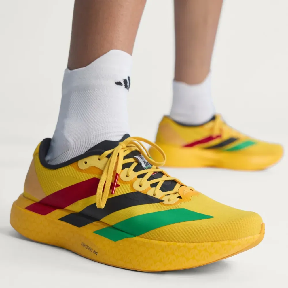Bob Marley x adidas Adizero Evo SL Jamaica 26 Bold Gold - Droper