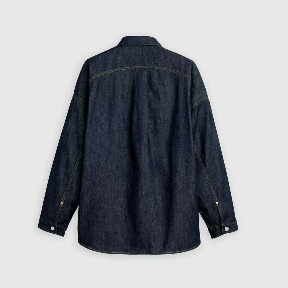 Levi's x Air Jordan Jaqueta Overshirt Indigo Wash - Droper