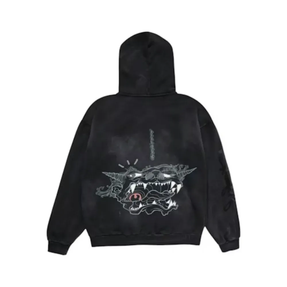 Takashi Murakami x Fragment x Cactus Jack Jaqueta Reborn Zip Black