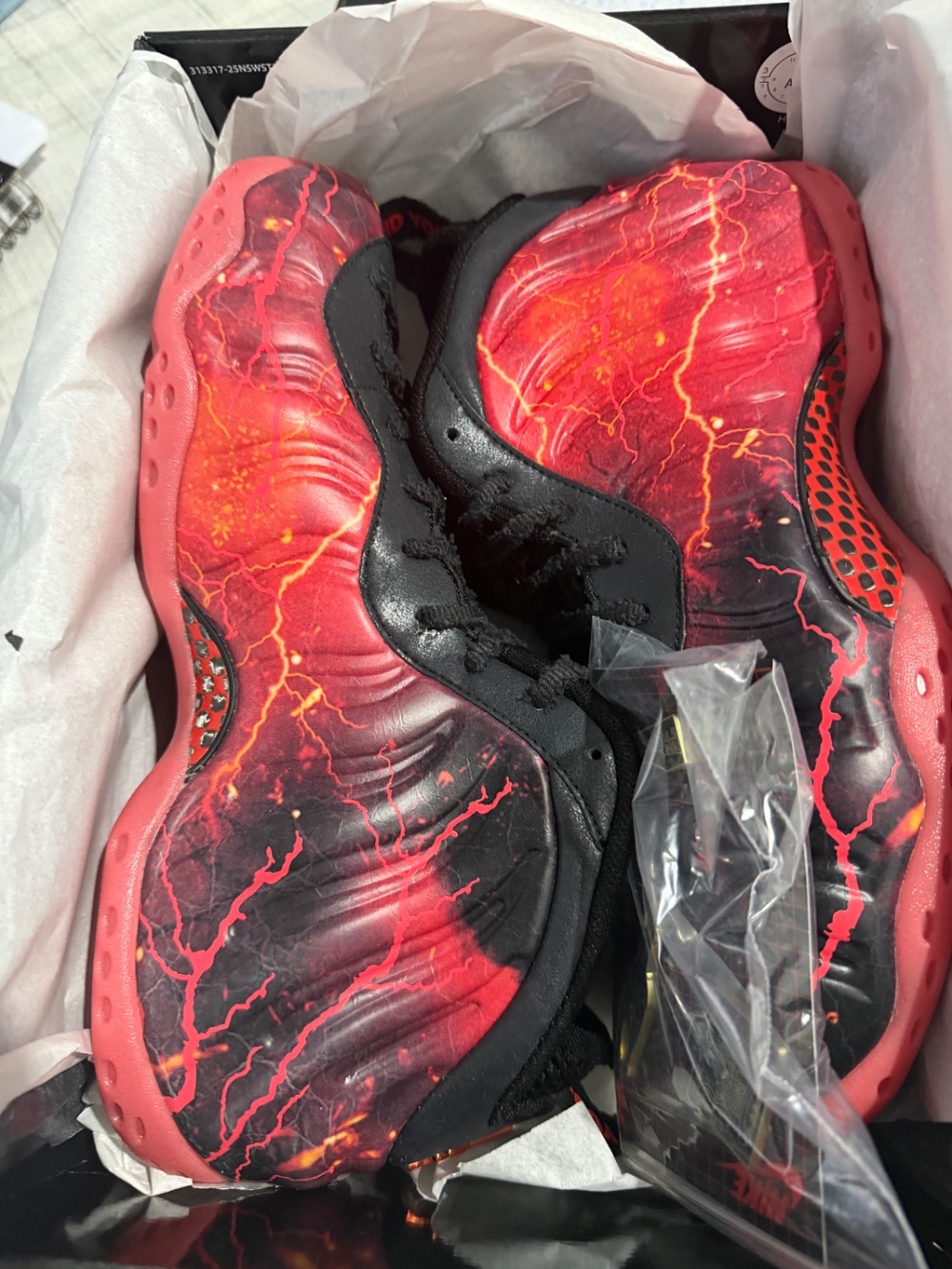 Stranger Things x Nike Air Foamposite One Black Bright Crimson Off Noir