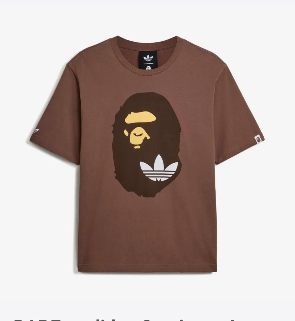 BAPE x adidas Camiseta Jersey Earth Strata — P, Novo