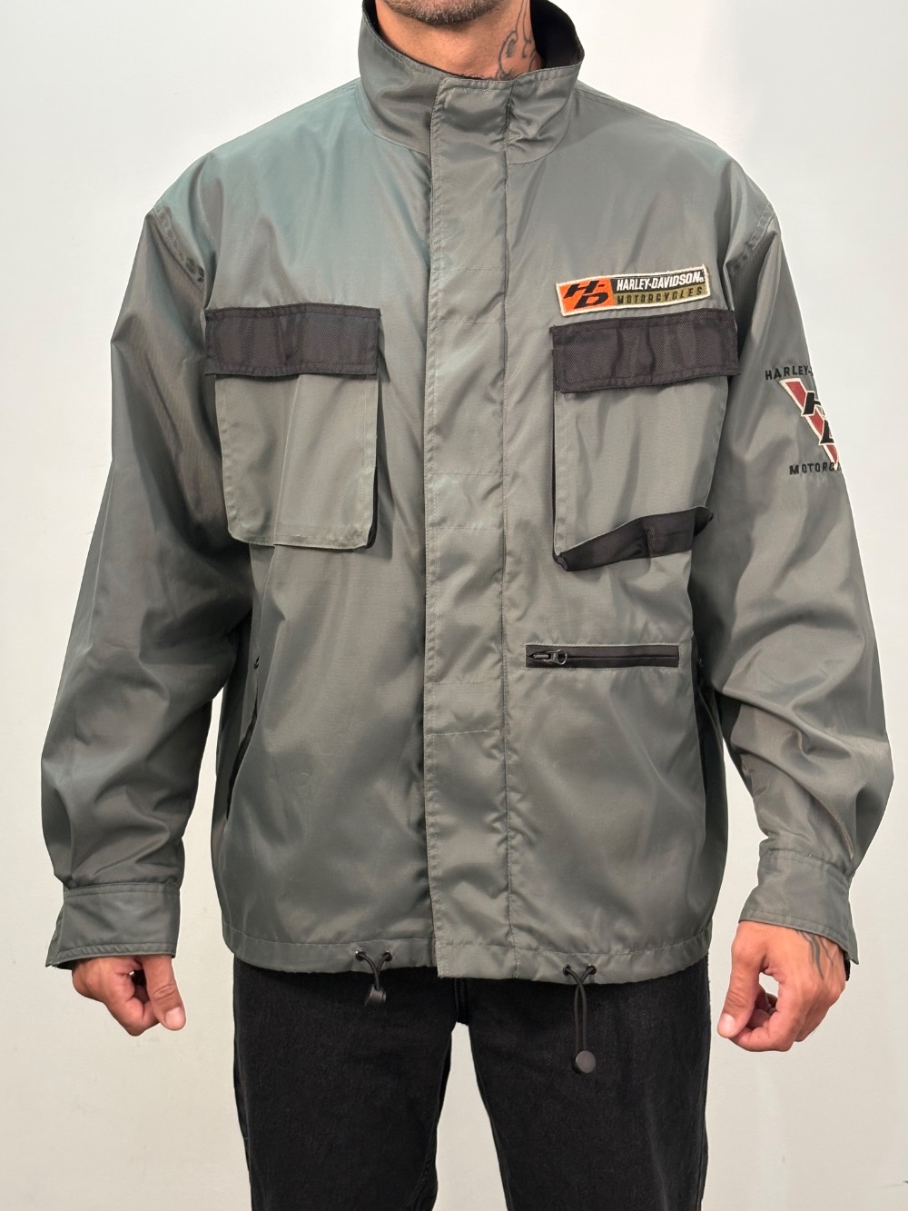 Jaqueta Harley Davidson Cinza Nylon