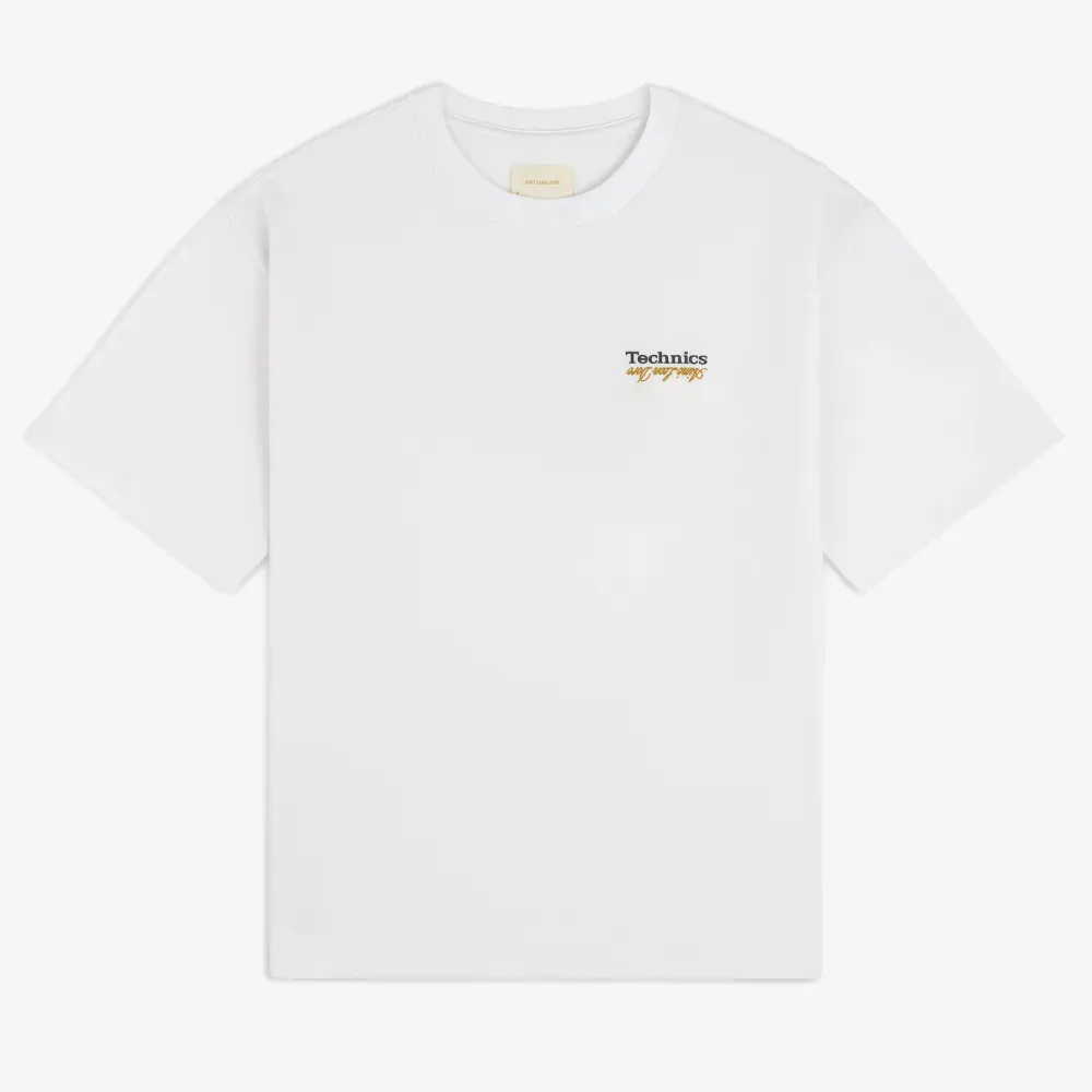 Camiseta Aimé Leon Dore Technics Logo Bright White - Droper