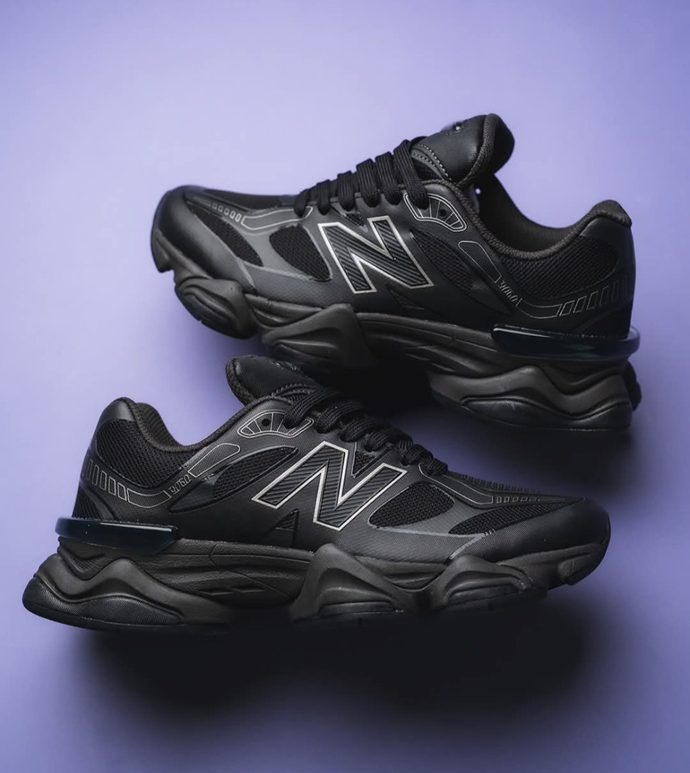 New Balance 9060 Black — 38 / 39 / 39.5 / 40.5 / 41 / 42 / 42.5 / 43, Novo