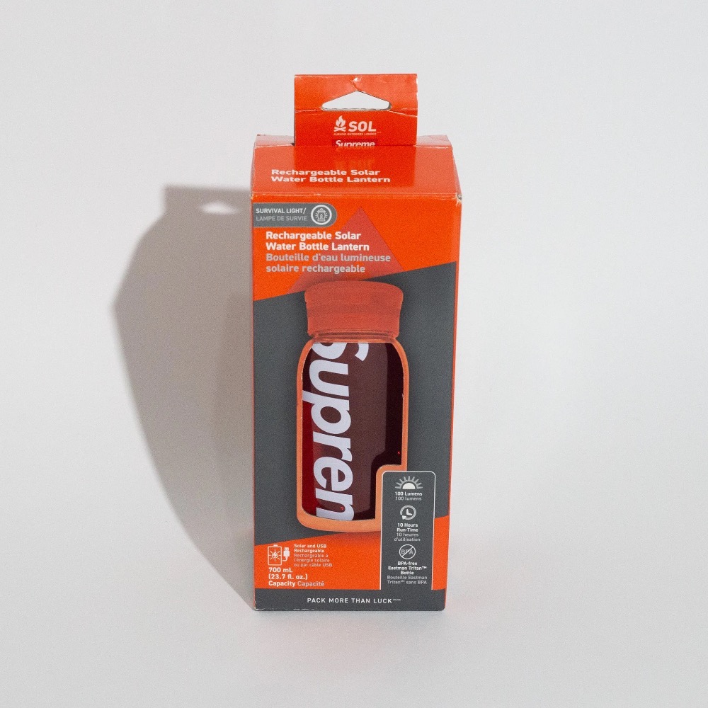 SOL x Supreme Garrafa Water Lantern Red FW25-W13 — Único, Novo