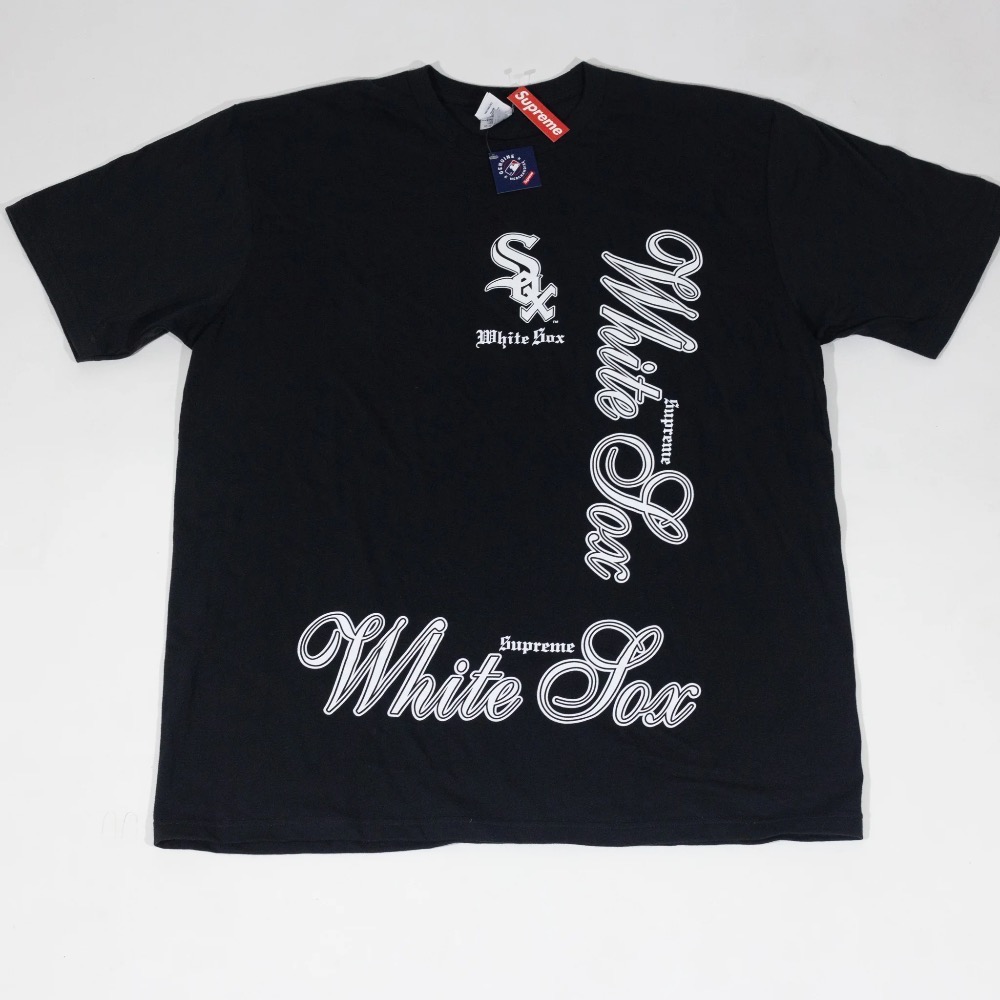 Camiseta Supreme MLB Team Sox Black FW25-W17 — XG, Novo