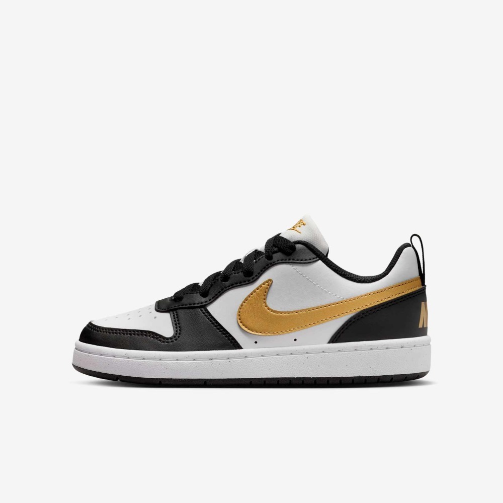 Nike Court Borough Low Recraft GS Black White Gold