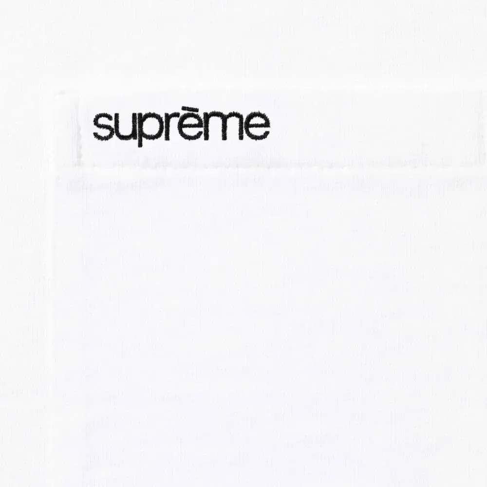 Camiseta Supreme S/S Pocket Tee White SS26-W5 - Droper