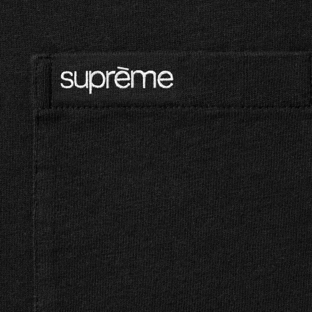 Camiseta Supreme S/S Pocket Tee Black SS26-W5 - Droper