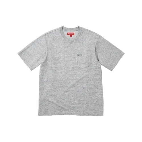 Camiseta Supreme S/S Pocket Tee Heather Grey SS26-W5 - Droper
