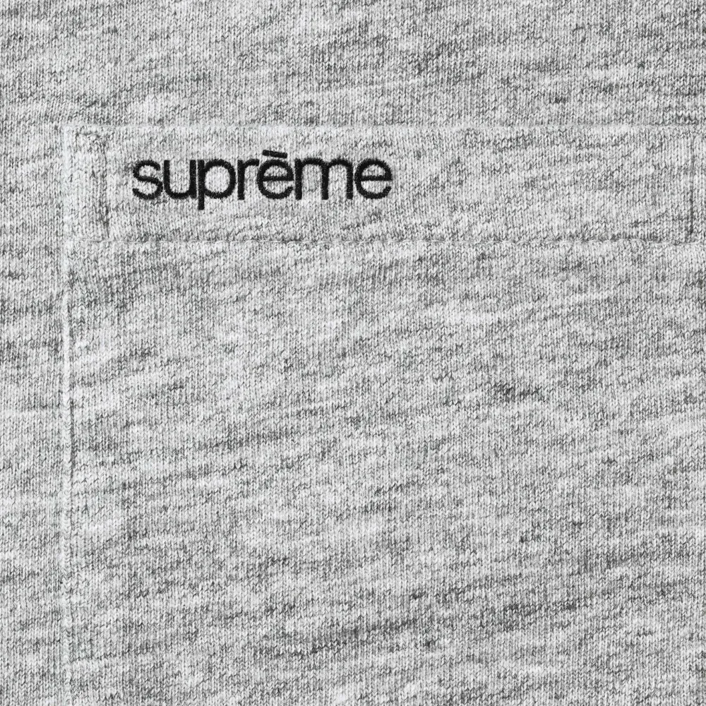 Camiseta Supreme S/S Pocket Tee Heather Grey SS26-W5 - Droper
