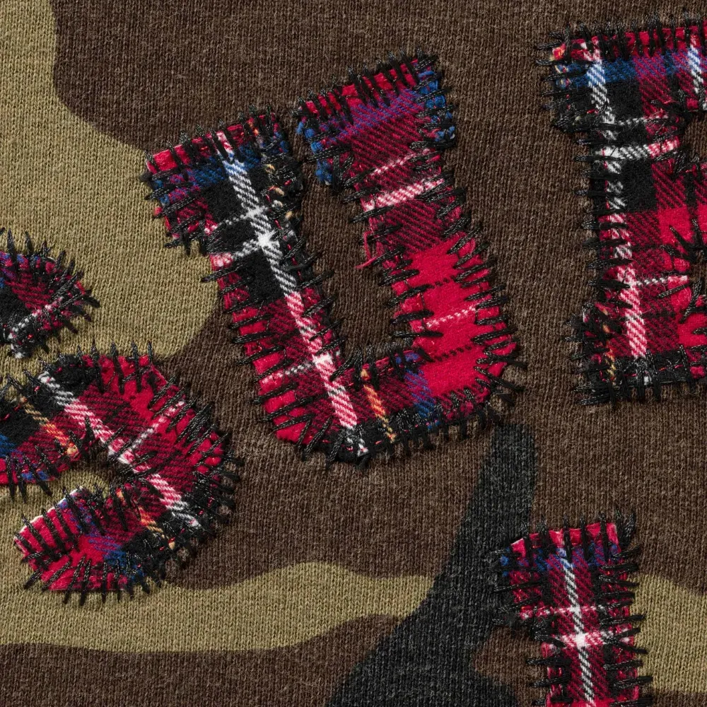 Moletom Supreme Plaid Arc Crewneck Woodland Camo SS26-W5 - Droper