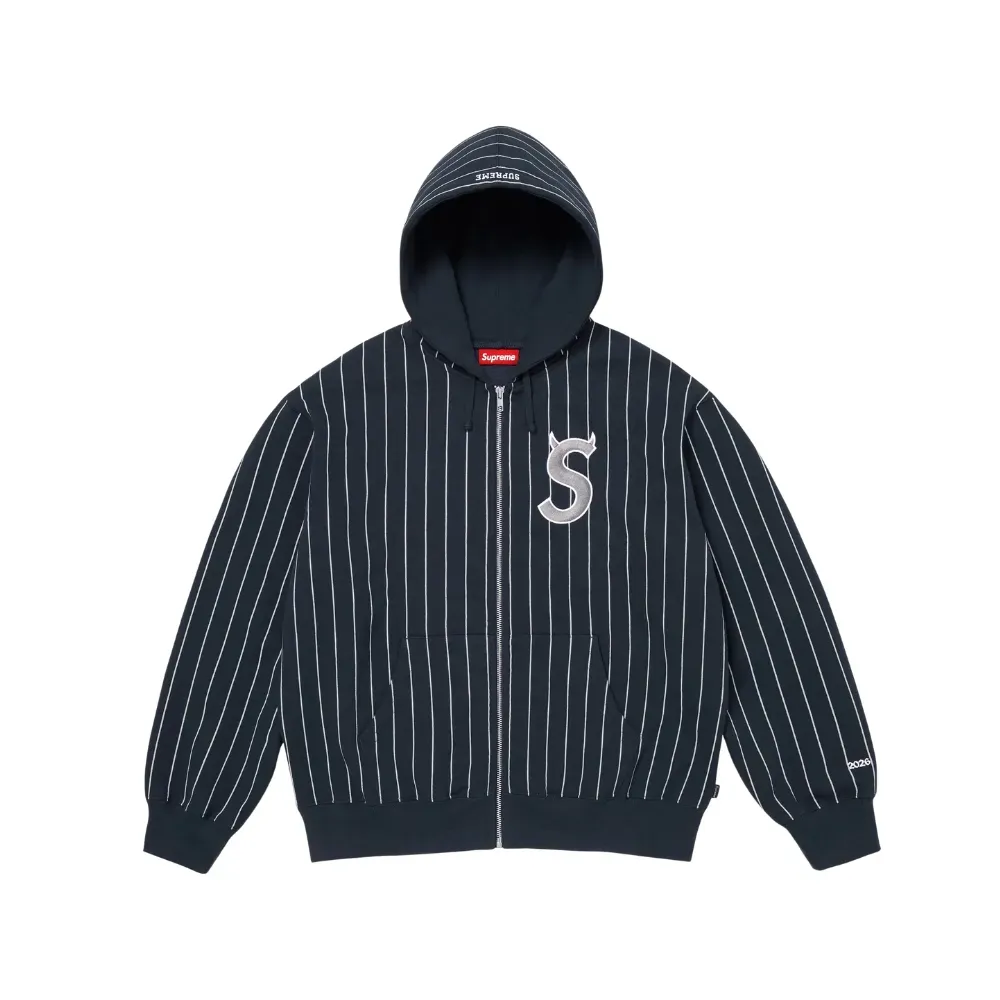 パーカー Supreme 16Hooded Sleeve Stripe Top /L Moletom Supreme Devil S Logo Zip Up Stripe SS26-W5 - Droper