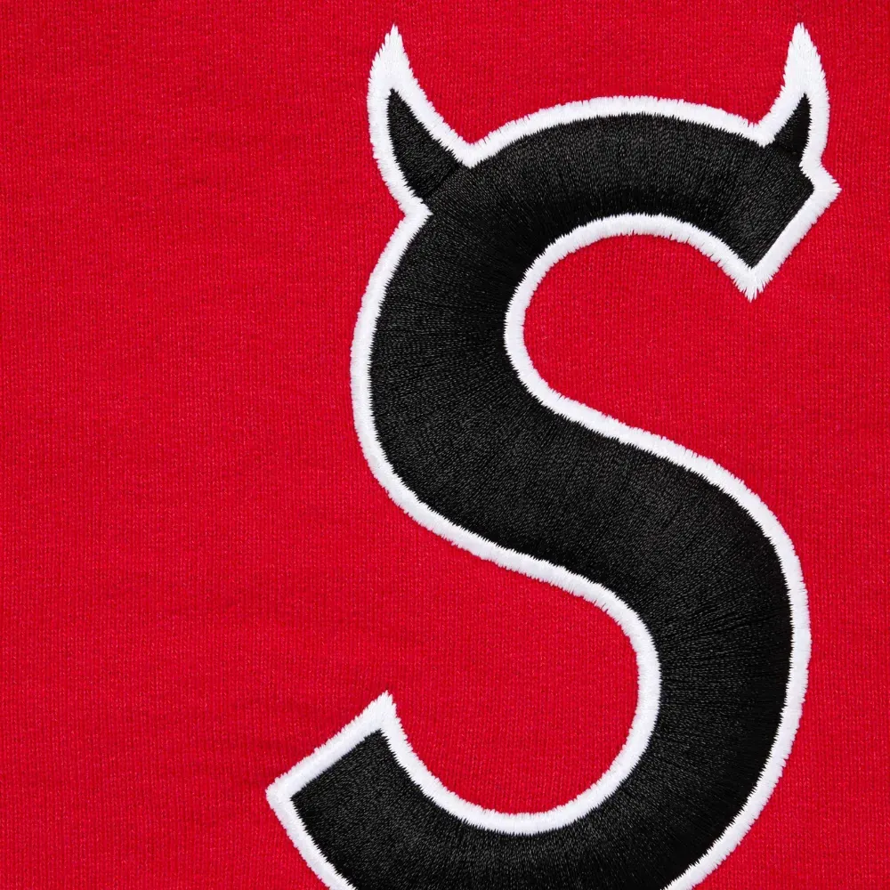 Moletom Supreme Devil S Logo Zip Up Red SS26-W5 - Droper