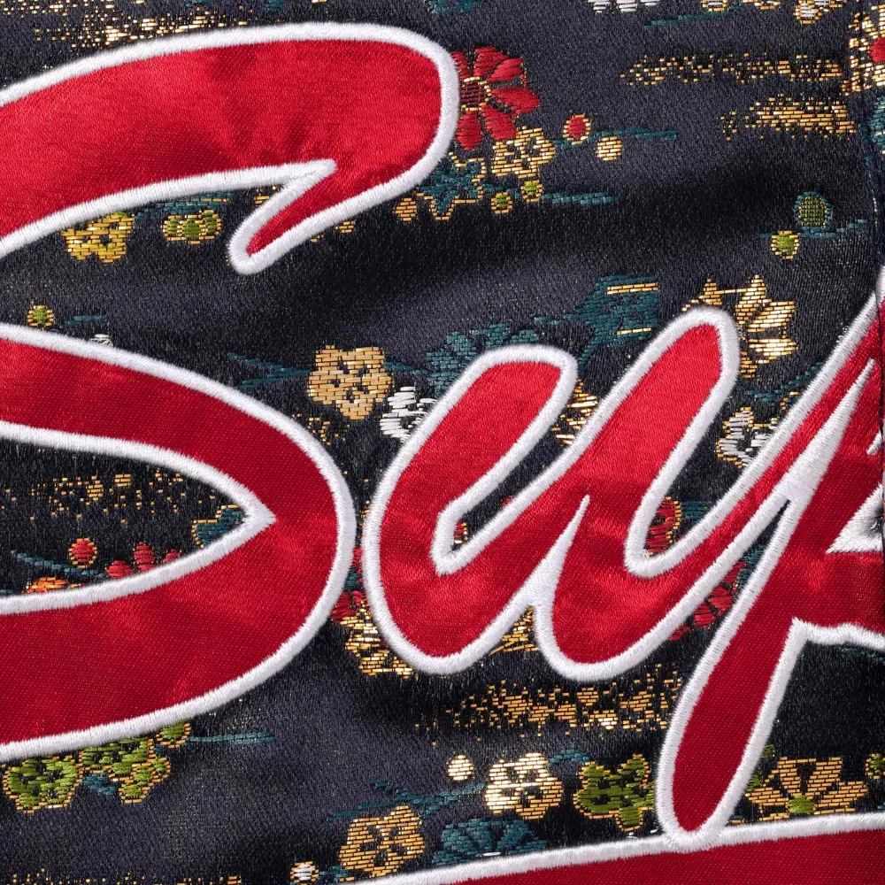 Camiseta Supreme Jersey Floral Jacquard Baseball Navy SS26-W5 - Droper