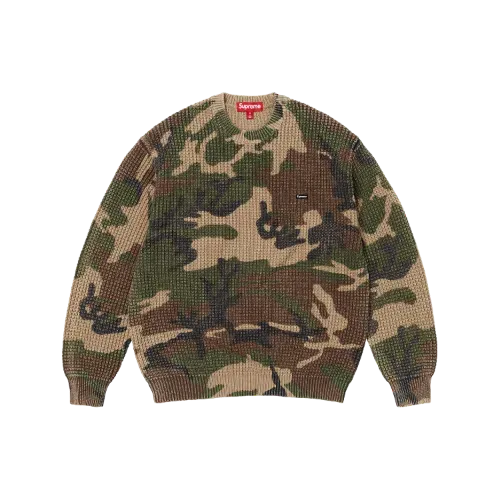Suéter Washed Small Box Waffle Woodland Camo SS26-W5