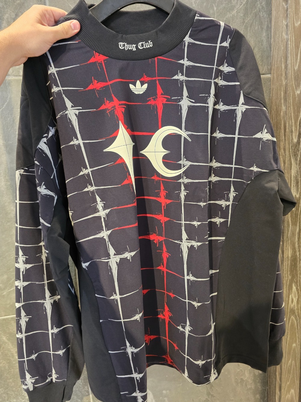 Thug Club x adidas Moletom Goalie Relaxed Black — M / G / XG / 2XG, Novo