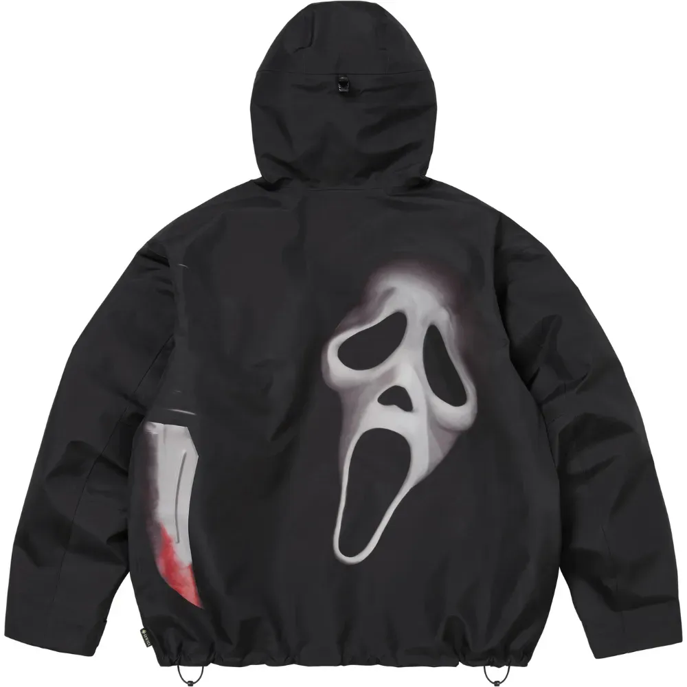 Ghostface x Supreme Jaqueta Gore-Tex Shell Black SS26-W5 - Droper