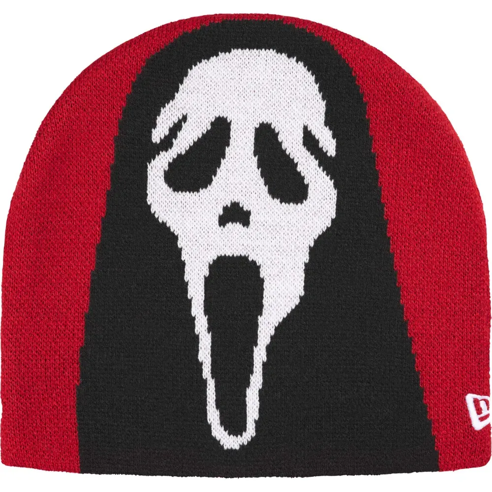 Ghostface x New Era x Supreme Touca Red SS26-W5 - Droper