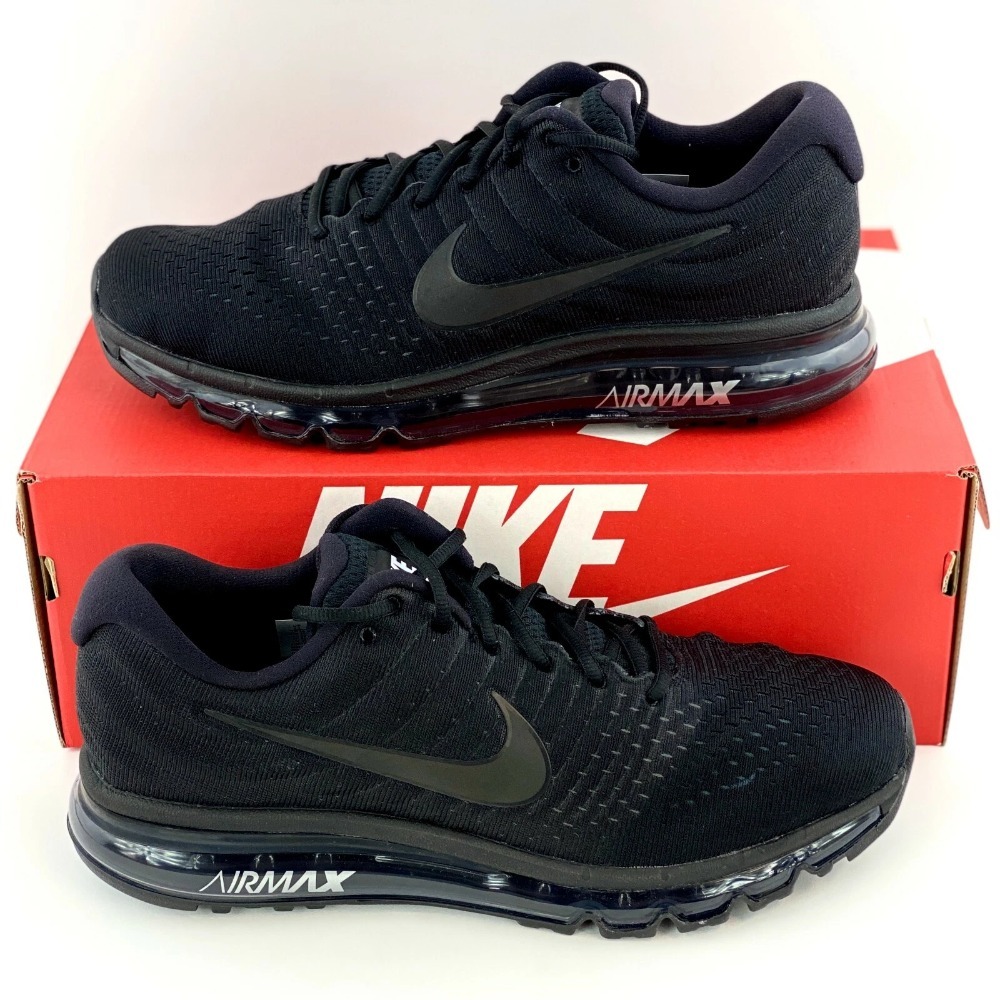 Nike Air Max 2017 Triple Black — 37 / 40 / 40.5 / 41 / 42 / 42.5 / 43 / 43.5 / 44, Novo