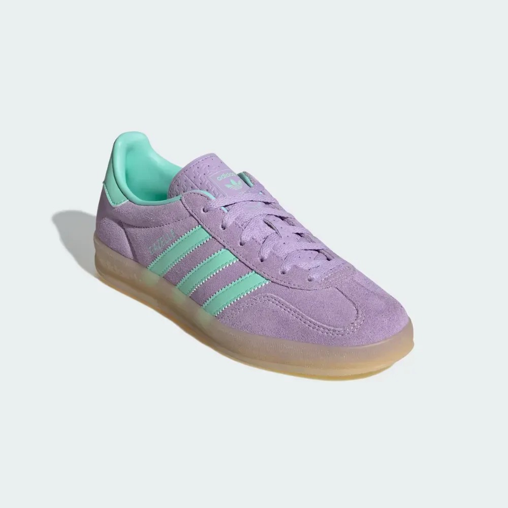 adidas Gazelle Indoor Powder Plum Easy Green Gum Feminino — 36, Novo
