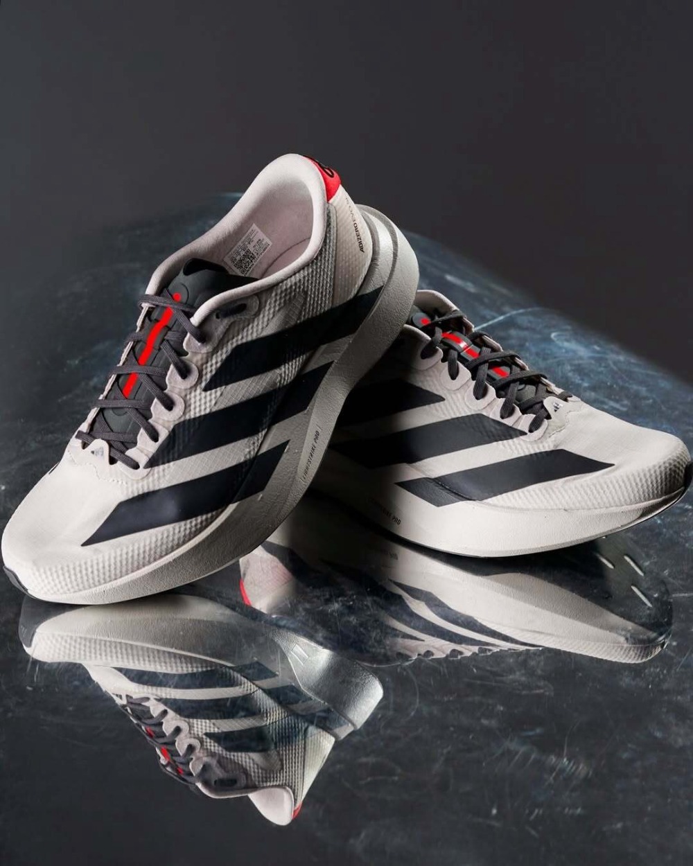Audi x adidas Adizero Evo SL Chalk Pearl Utility Black — 38 / 39 / 40 / 41 / 42 / 44, Novo