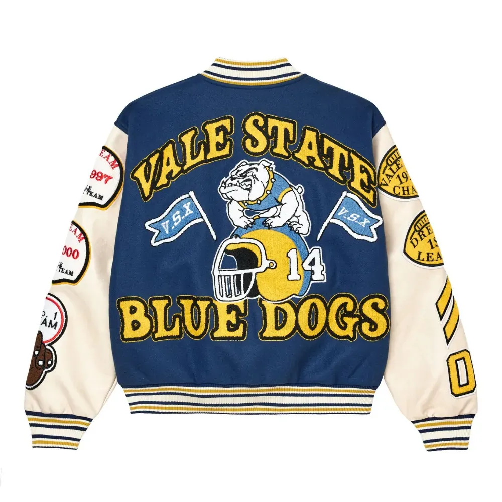 Imagem Jaqueta Vale Lives Forever Friday Varsity Sky Blue