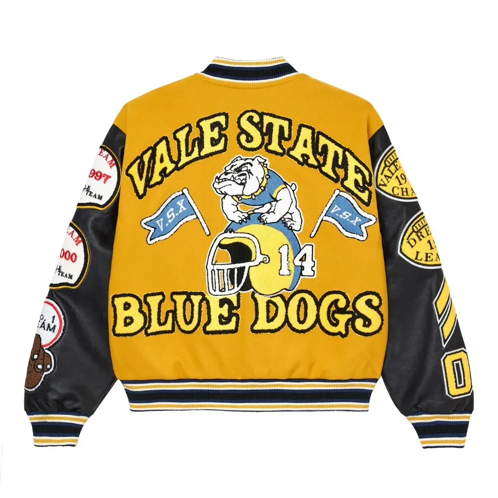 Imagem Jaqueta Vale Lives Forever Friday Varsity Yellow