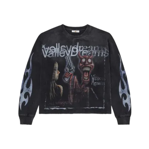 Moletom Vale Lives Forever Chopper Pullover Black - Droper