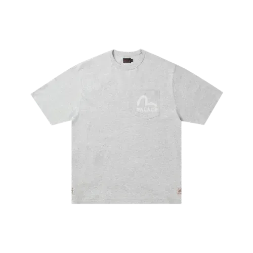 Evisu x Palace Camiseta Heavy Wash Grey Marl