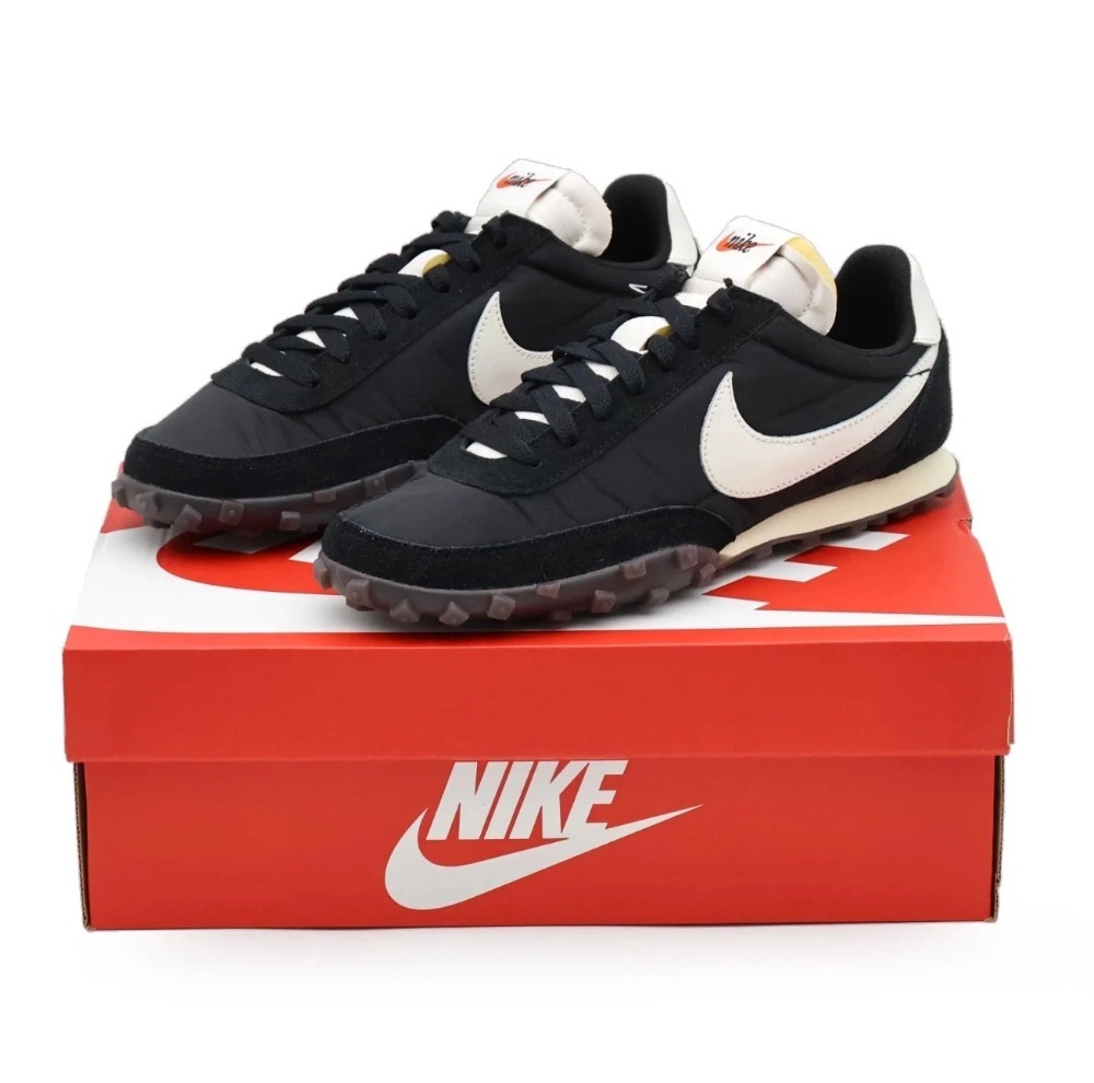 Nike Waffle Racer Black Coconut Milk Dark Brown Gum Sail — 37, Novo