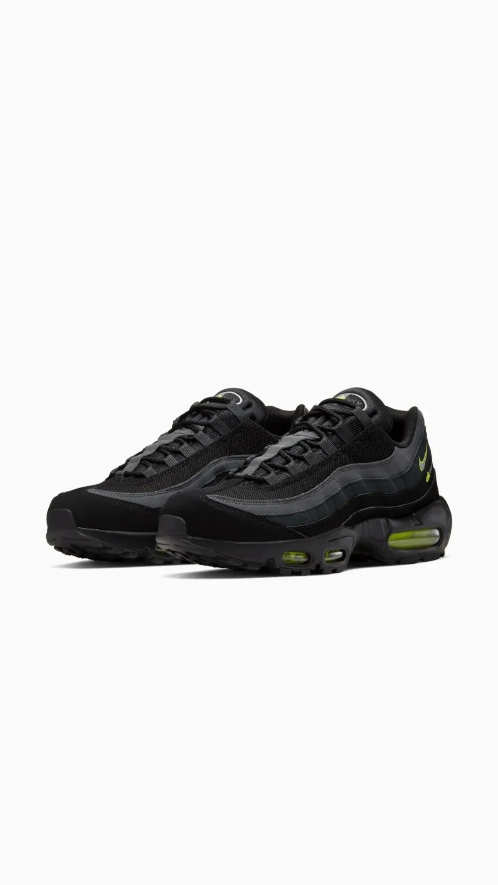 Nike Air Max 95 Retro Logo Black Grey Volt — 41 / 43, Novo
