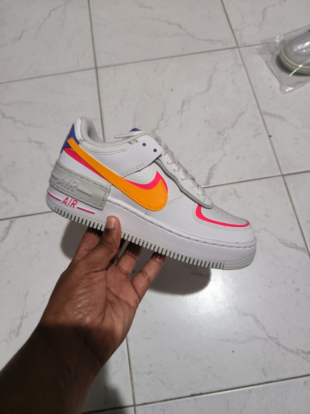 Nike Air Force 1 Shadow White Sundial Siren Red