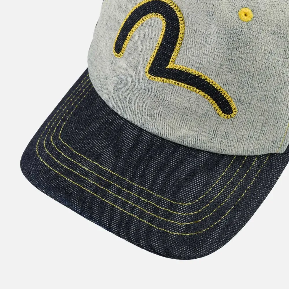 Evisu x Palace Boné Snapback Reverse Indigo - Droper