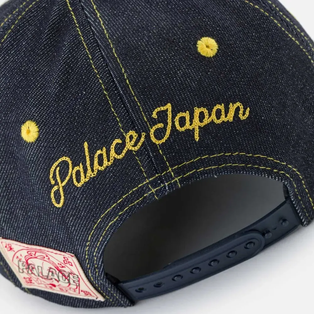 Evisu x Palace Boné Snapback Reverse Indigo - Droper