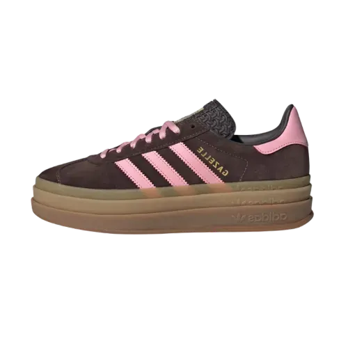 adidas Gazelle Bold Aurora Coffee Light Pink Gold Metallic