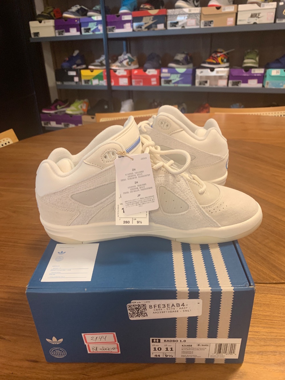 Bad Bunny x adidas BadBo 1.0 Chalk White Talc — 42, Novo