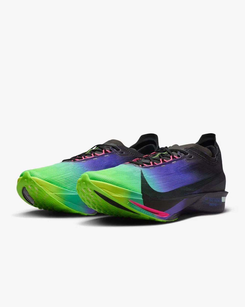 Nike Streakfly 2 Glam Dark Obsidian Electric Green — 46, Novo