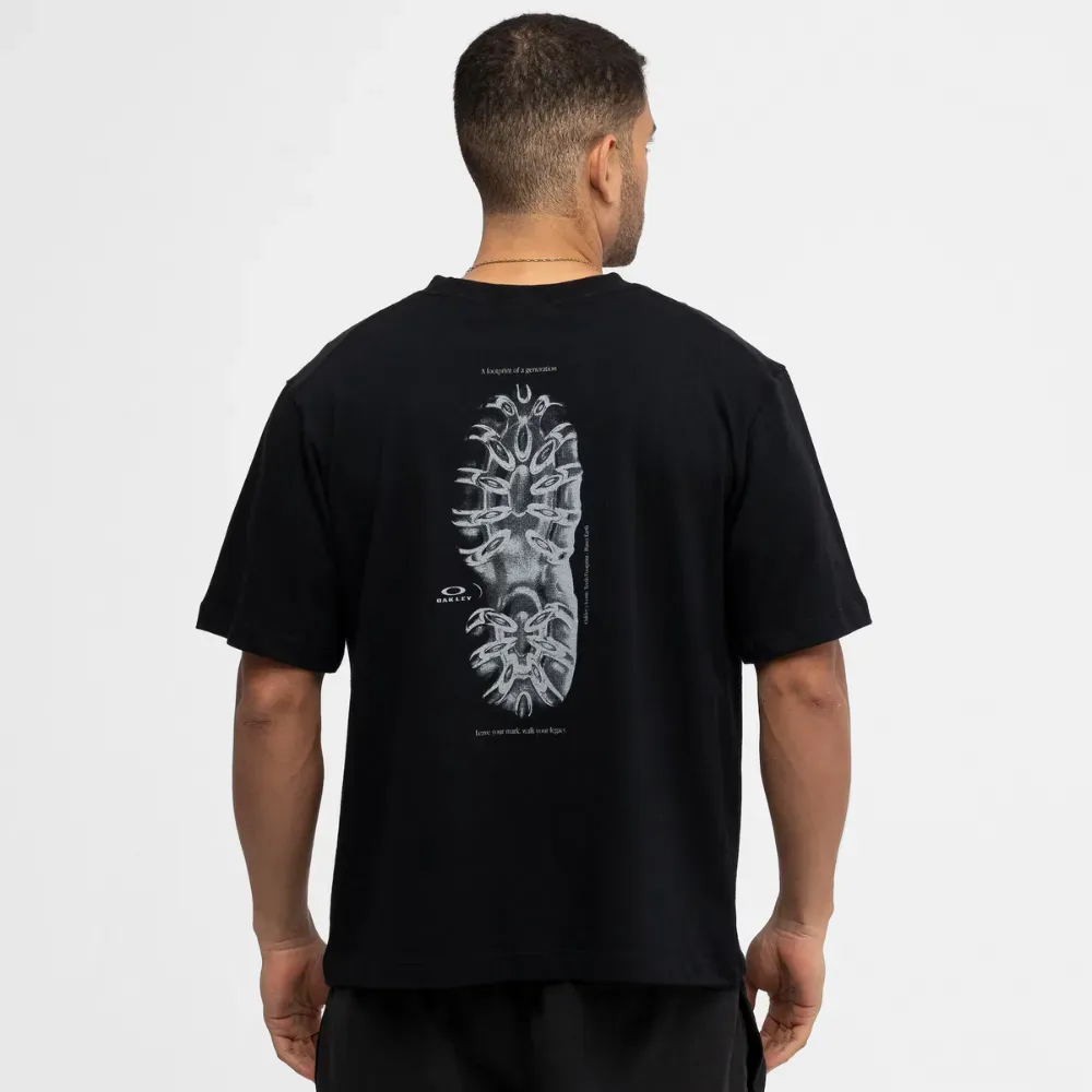 Camiseta Oakley Teeth Footprint Blackout foto 2