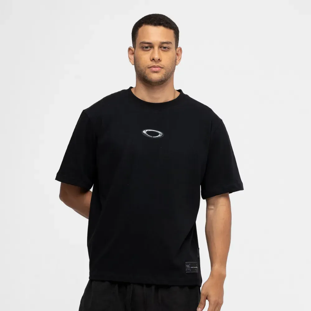 Camiseta Oakley Teeth Footprint Blackout foto 1