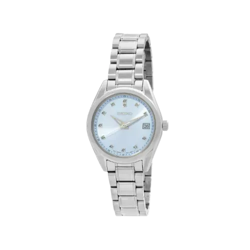Relógio Seiko Diamonds Quartz Blue Dial 32mm