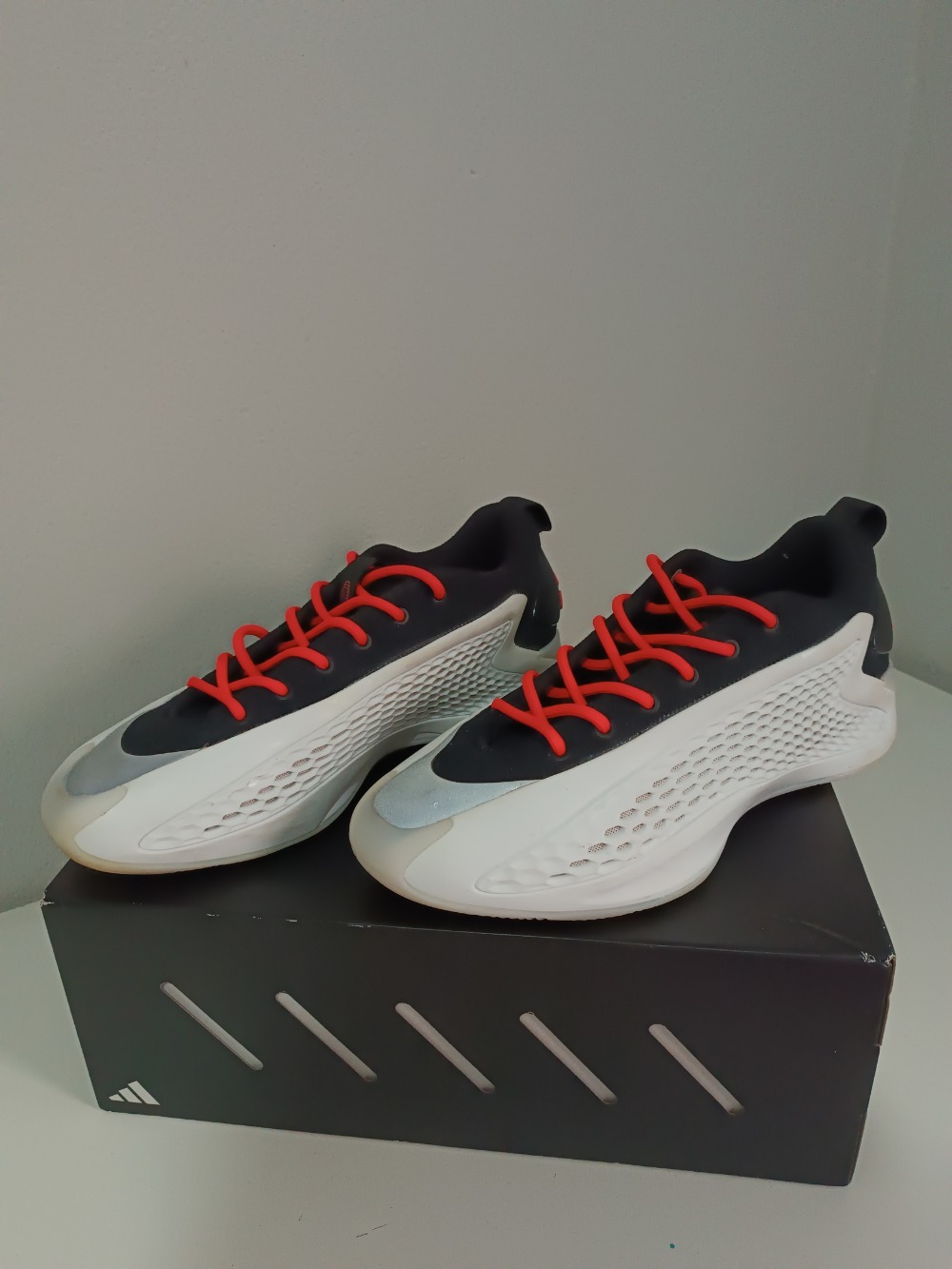 adidas AE 1 Low Cloud White Core Black Lucid Red