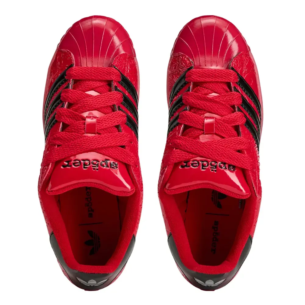 Sp5der x adidas Superstar Red Black - Droper