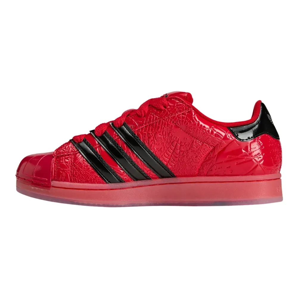 Sp5der x adidas Superstar Red Black - Droper