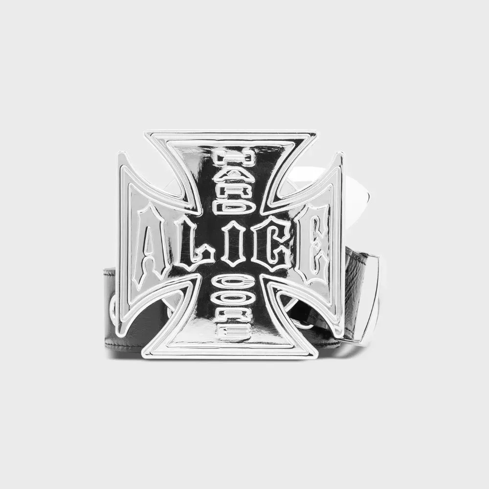 Nubian x Alice Hollywood Cinto Moto Couture Blistered Chrome - Droper